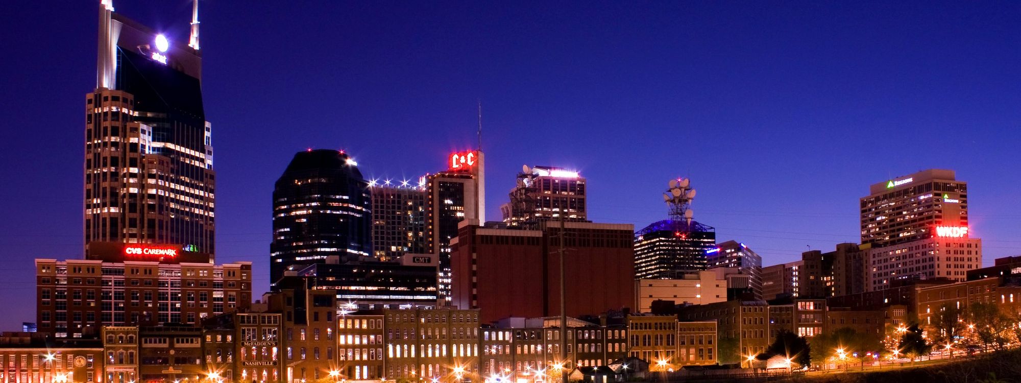 Nashville skyline at night