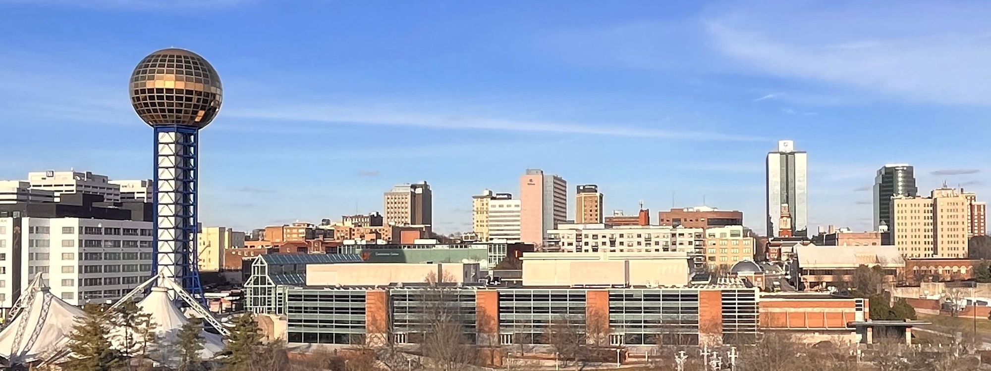 Knoxville skyline with the Sunsphere